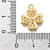 Brass Micro Pave Cubic Zirconia Pendants KK-D385-02G-01-3