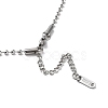 Non-Tarnish 304 Stainless Steel Ball Chain Necklace NJEW-D045-03P-3