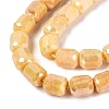 Anti-Tarnish Electroplate Glass Beads Strands EGLA-N027-03A-09-3