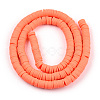 Handmade Polymer Clay Beads Strands CLAY-R089-6mm-064-6
