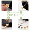8 Sets 4 Colors Alloy Bag Double D-Ring Suspension Clasps FIND-WR0009-70-3