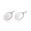 Non-Tarnish 304 Stainless Steel Leverback Earring Findings STAS-E474-08P-2