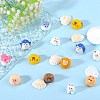 39Pcs 13 Style Cute Resin Animal Figurines Ornament DJEW-SZ0001-11-5