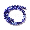 Natural Striped Agate/Banded Agate Beads Strands G-G582-10mm-64-3