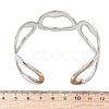 304 Stainless Steel Cuff Bangles for Women BJEW-D306-07P-3