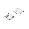 201 Stainless Steel Charms STAS-V001-17-1