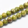 Natural Marble Beads Strands G-K211-6mm-F-1