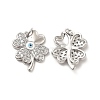 Brass Micro Pave Cubic Zirconia Pendants KK-E068-VB134-1-1