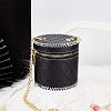 DIY Rhombus Pattern Cylinder Small Crossbody PU Leather Bag Making Kits DIY-WH0292-74A-5
