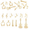 12Pcs 6 Styles Brass Pendants FIND-TA0008-88G-1