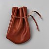 Cowhide Drawstring Wallet Coin Pouches AJEW-WH20070-103-1