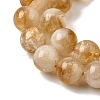 Heated Natural Citrine Beads Strands G-D323-A01-10mm-B-4