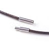 Waxed Polyester Cord Necklace Making MAK-I011-05-A-03-2