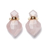 Natural Mixed Gemstone Perfume Bottle Pendants G-D058-11-2