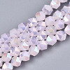 Electroplate Glass Beads Strands EGLA-T019-07B-1
