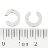 Non-Tarnish 304 Stainless Steel Letter Charms X-STAS-O072-C-3