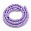 Handmade Polymer Clay Bead Strands X-CLAY-T002-4mm-57-2