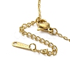 Brass Micro Pave Cubic Zirconia Pendant Necklaces for Women NJEW-E106-13KCG-01-3