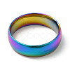 Ion Plating(IP) 304 Stainless Steel Flat Plain Band Rings STAS-I160-A-18mm-M-2