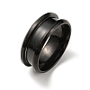 304 Stainless Steel Grooved Finger Ring Settings RJEW-WH0010-08B-EB-1