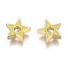 Brass Enamel Beads KK-B023-03G-3