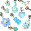 10Pcs 10 Styles Alloy Enamel & Resin European Dangle Charms PALLOY-FZ00006-3
