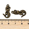 Alloy Metal 3D Mermaid Pendants PALLOY-2458-AB-FF-2