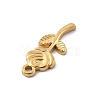 304 Stainless Steel Rhinestone Pendants LS-STAS-D300-01G-01-2