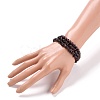 Natural Garnet Stretch Bracelets BJEW-JB05648-3