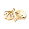 Brass Micro Pave Clear Cubic Zirconia Pendants CU-CBA805D-01G-02-2