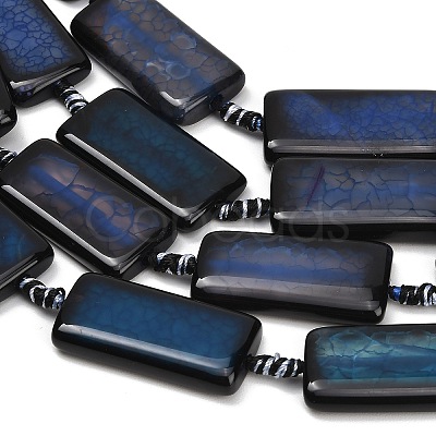 Natural Dragon Veins Agate Beads Strands GG-CBA2A74-01D-1