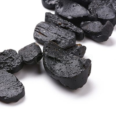 Natural Tektite Beads Strands G-K419-02A-1