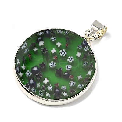 Handmade Lampwork Pendants LAMP-D002-04B-S-1