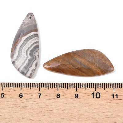 Natural Mexican Agate Pendants G-K381-12-1
