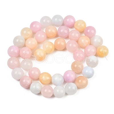 Natural Green Jade Beads Strands X-G-G757-03-10mm-1