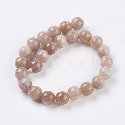 Natural Sunstone Beads Strands G-G099-12mm-14-1