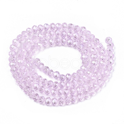 Electroplate Glass Beads Strands EGLA-A034-T3mm-A22-1
