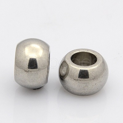 Tarnish Resistant Rondelle 304 Stainless Steel Beads STAS-N020-01-12mm-1