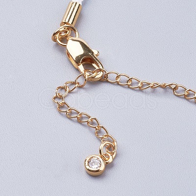 Braided Cotton Cord Bracelet Making MAK-I006-G-1