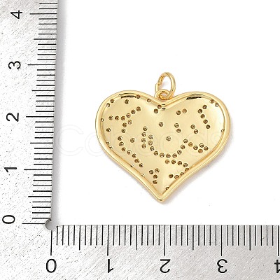 Brass Micro Pave Clear Cubic Zirconia Pendants KK-R221-01G-05-1
