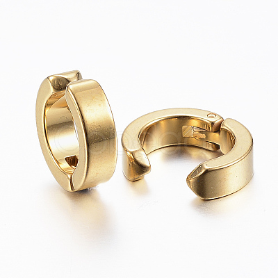 Ion Plating(IP) 304 Stainless Steel Clip-on Earrings X-EJEW-H351-18G-1