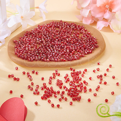 Picasso Baking Paint Glass Seed Beads SEED-TA0001-62I-1