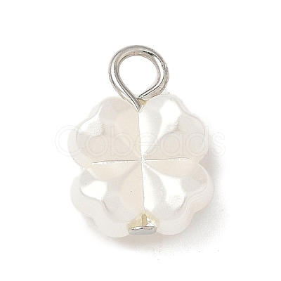 10Pcs 2 Colors Plastic Pearl Charms PALLOY-JF04027-1