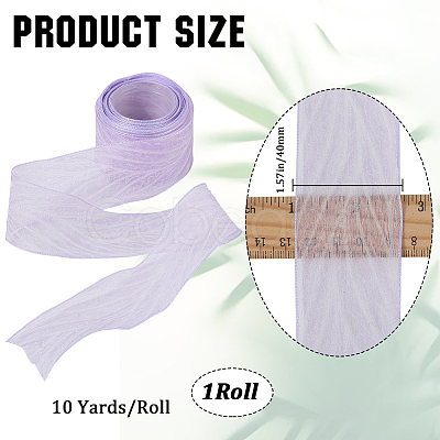 Polyester Pleated Ribbons SRIB-WH20020-005F-1