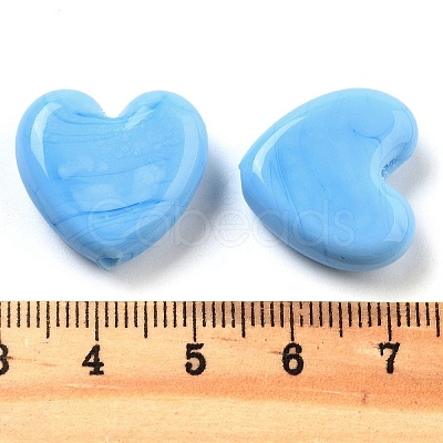 Heart Handmade Lampwork Beads LAMP-U003-01K-1