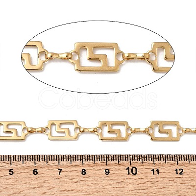 304 Stainless Steel Rectangle Link Chains CHS-Z007-16G-1