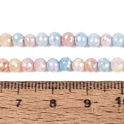 Anti-Tarnish Electroplate Glass Beads Strands EGLA-N027-02A-06-1