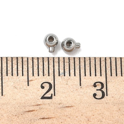 304 Stainless Steel Crimp Beads STAS-G361-02P-1