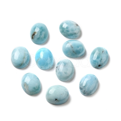 Natural Larimar Cabochons G-E616-06D-1