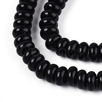Opaque Solid Color Glass Beads Strands GLAA-ZX008-6mm-18F-1